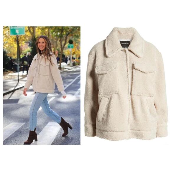 Something Navy Faux Shearling Teddy Jacket Size XL - Picture 1 of 9